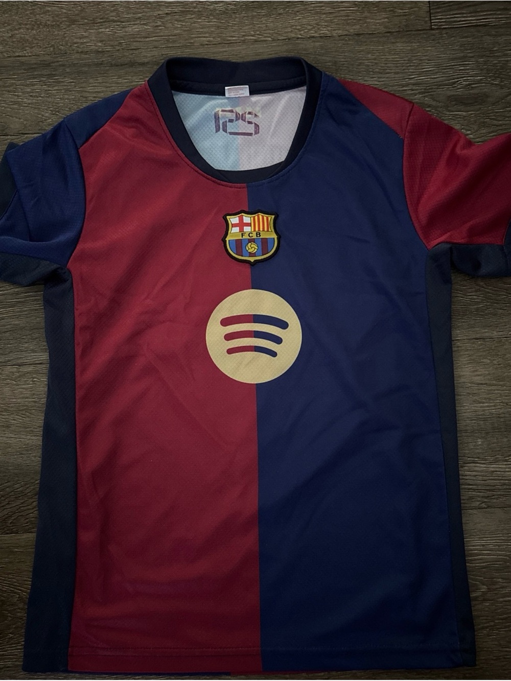FC Barcelona Kids Lamine Yamal #19 Red & Blue Jersey - Picture 2 of 5